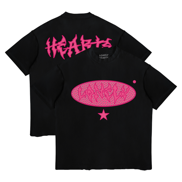 Hearts club Rhinestone Embedded