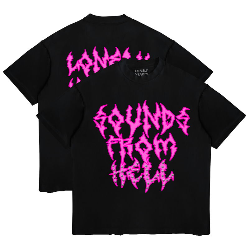 L hearts studded scare Tee