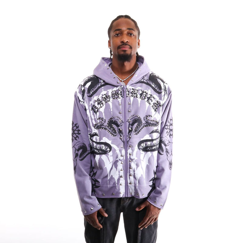 Disorder Men’s Studded Zip Up Hoody