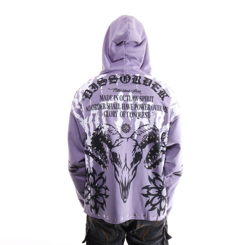 Disorder Men’s Studded Zip Up Hoody