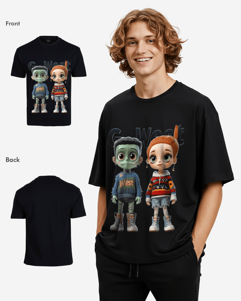 Couple Claus Oversized T Shirt