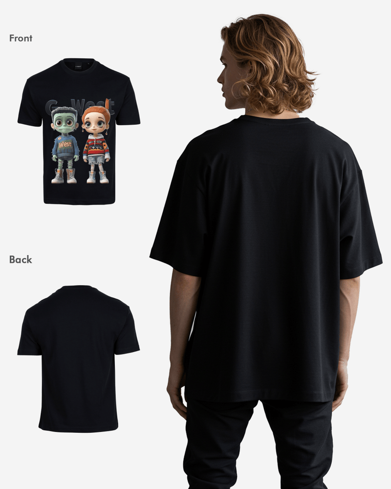 Couple Claus Oversized T Shirt