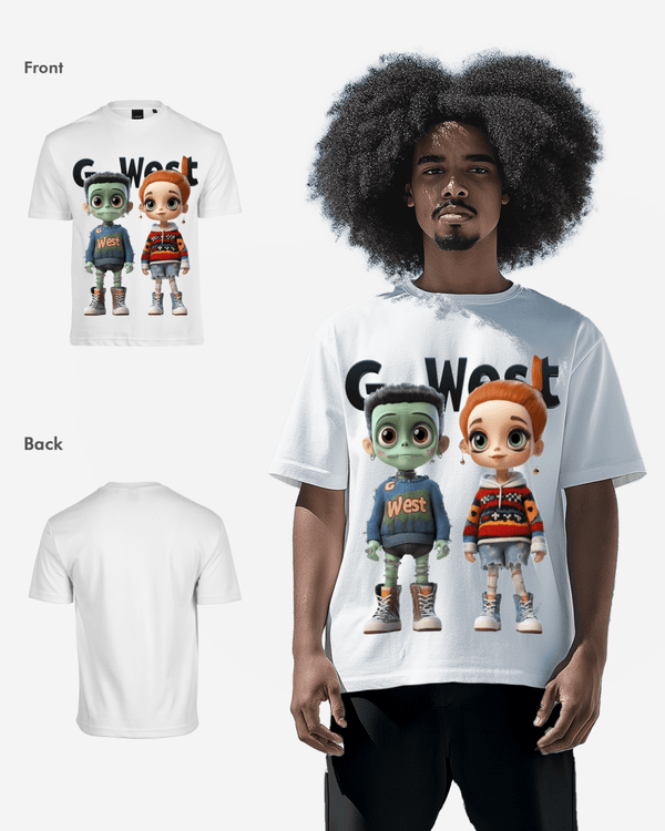 Couple Claus Oversized T Shirt