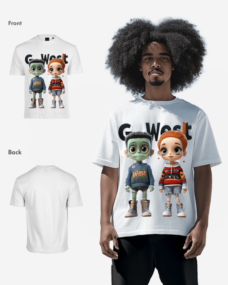 Couple Claus Oversized T Shirt