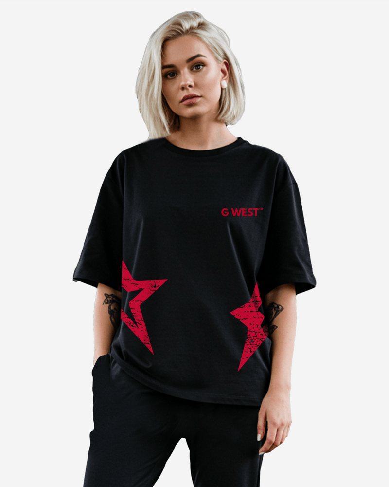 G West Arch Logo Oversized Tee - Women