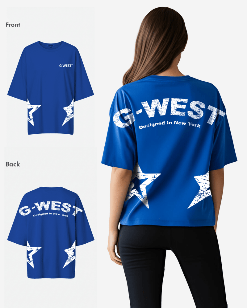 G West Arch Logo Oversized Tee - Women