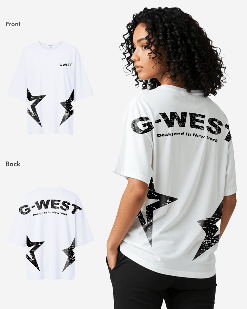 G West Arch Logo Oversized Tee - Women