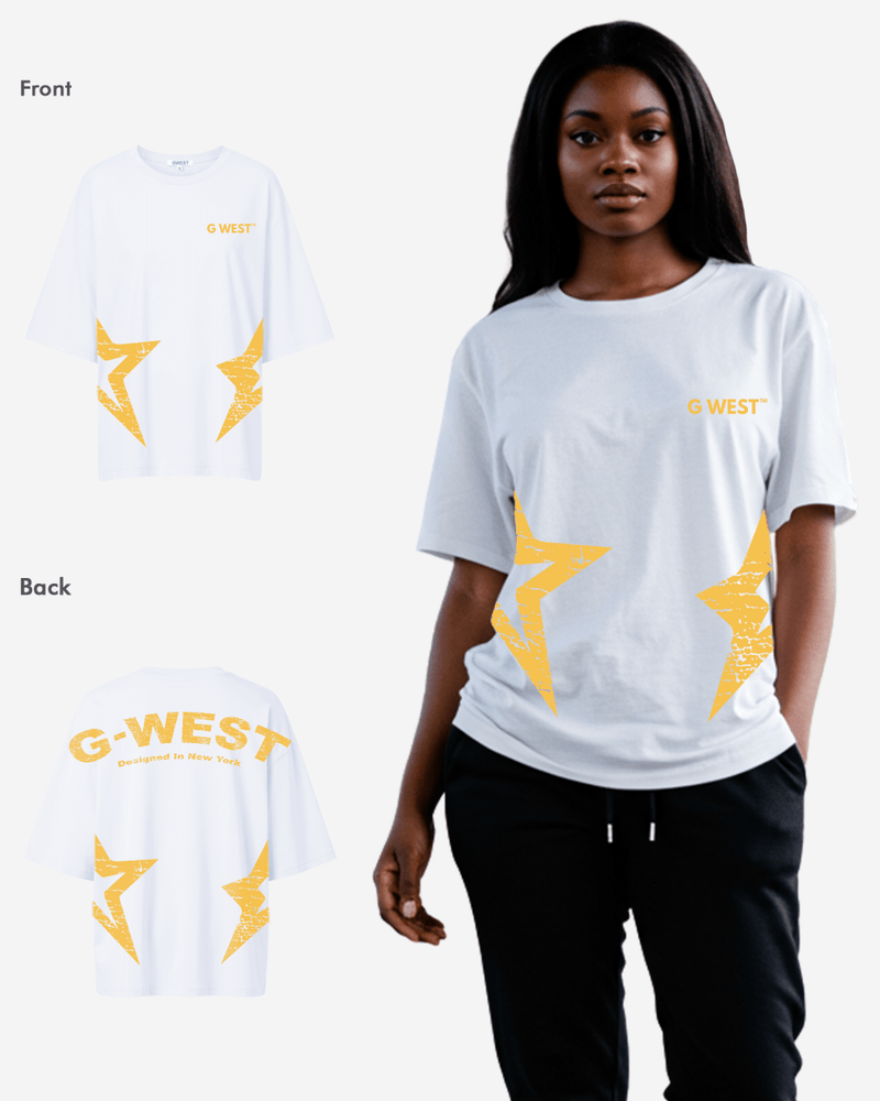 G West Arch Logo Oversized Tee - Women