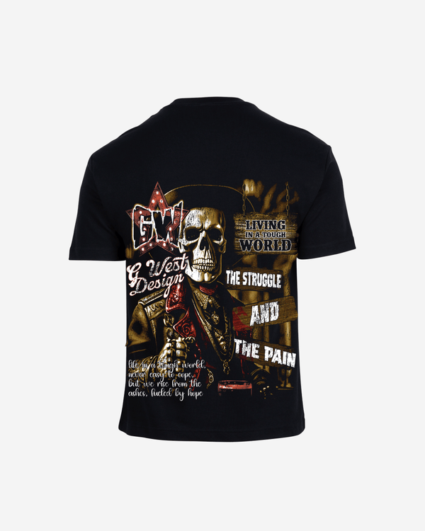 G West Being Enlightened Acid Wash Premium Oversized Tee