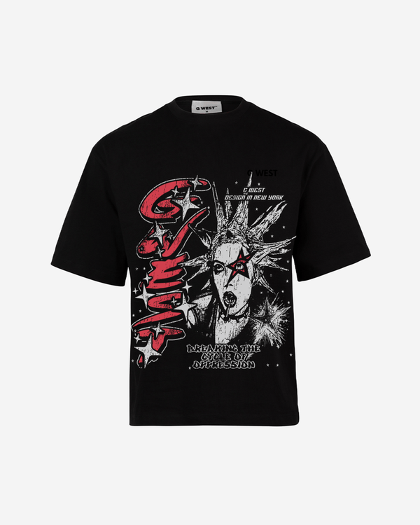 G West Breaking the Cycle Double Sided Premium Oversized Tee