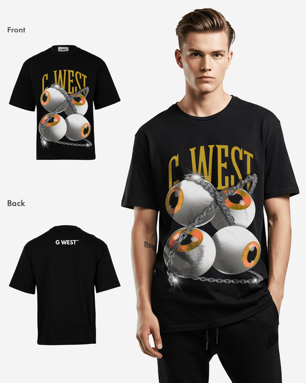 G West chained perception oversized tee GWROJMT67