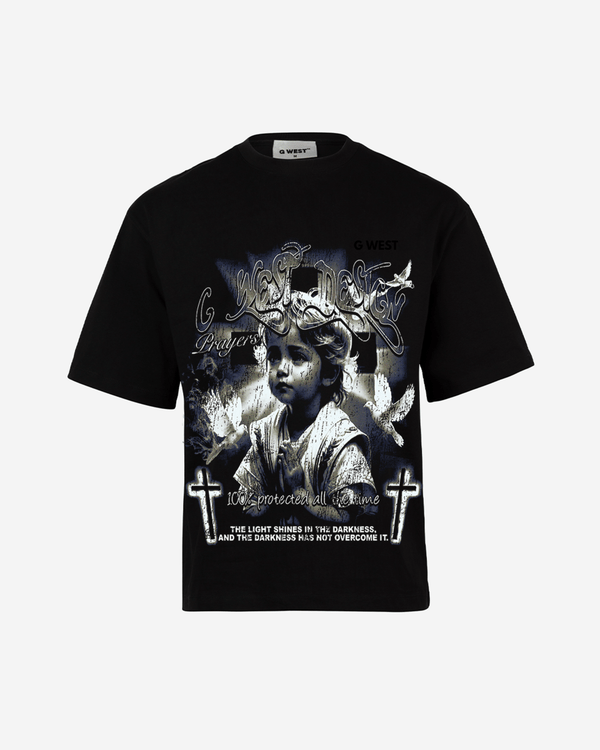 G West Connected All The Time Premium Oversized Tee Front And Back Print