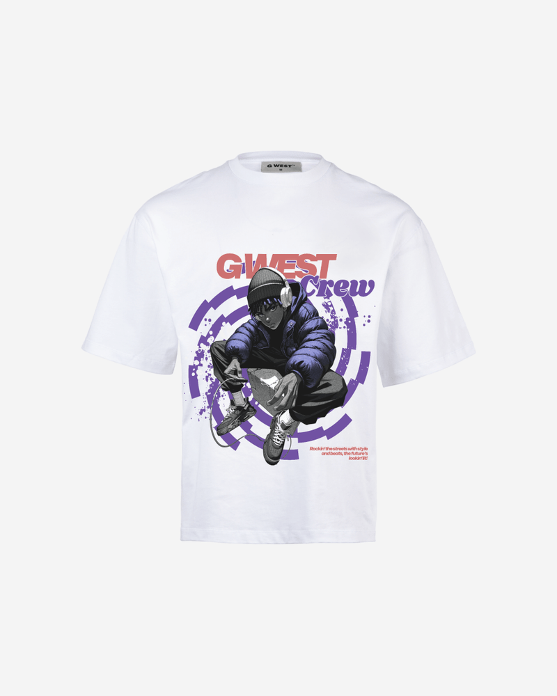 G WEST CREW OVERSIZED TEE GWROJMT28
