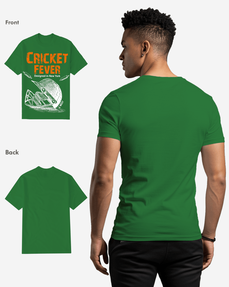 G West Cricket Fever T-Shirt: Gwdtbas2406 - 2 Colors