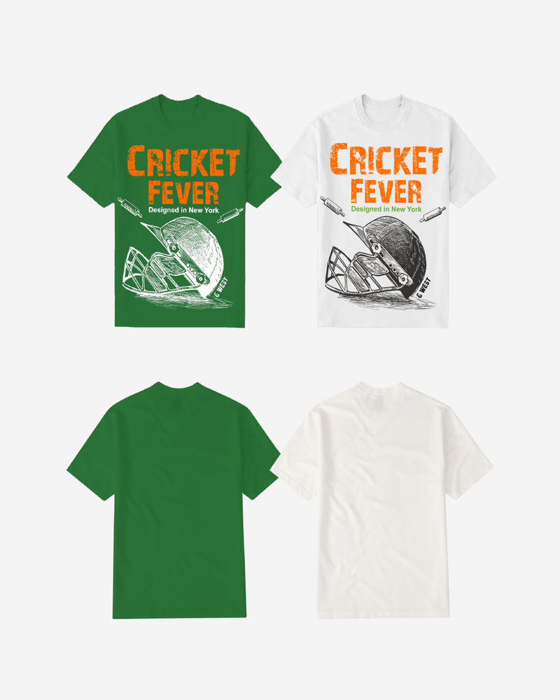 G West Cricket Fever T-Shirt: Gwdtbas2406 - 2 Colors