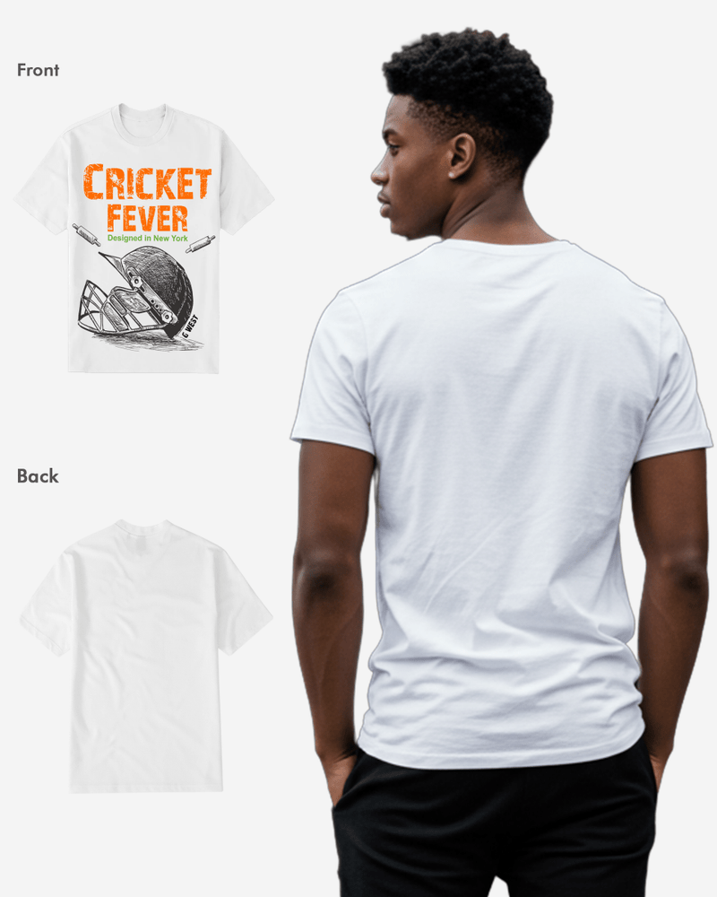 G West Cricket Fever T-Shirt: Gwdtbas2406 - 2 Colors