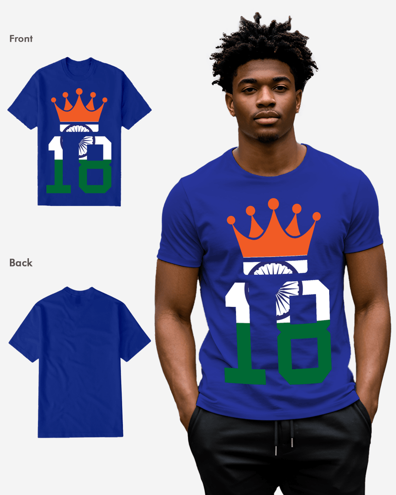 G West Cricket India King-18 T-Shirt : Gwdtfl2412 - 3 Colors