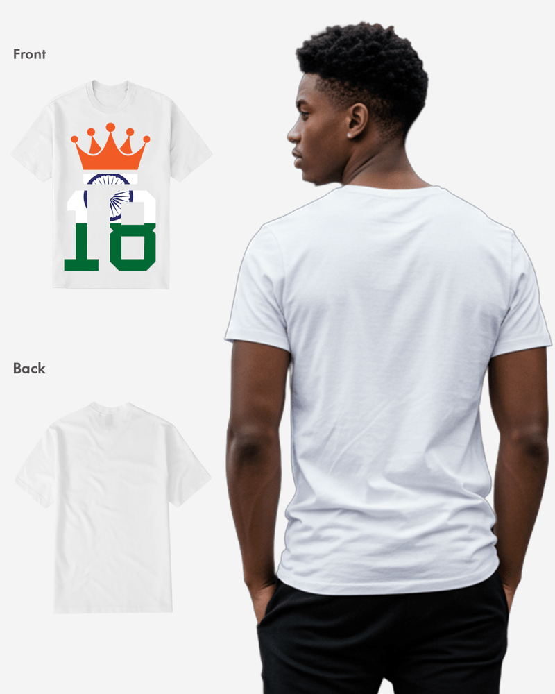 G West Cricket India King-18 T-Shirt : Gwdtfl2412 - 3 Colors