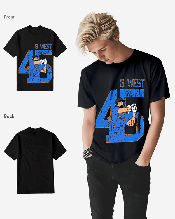 G West Cricket India King-45 T-Shirt : Gwdtfl2410 - 3 Colors
