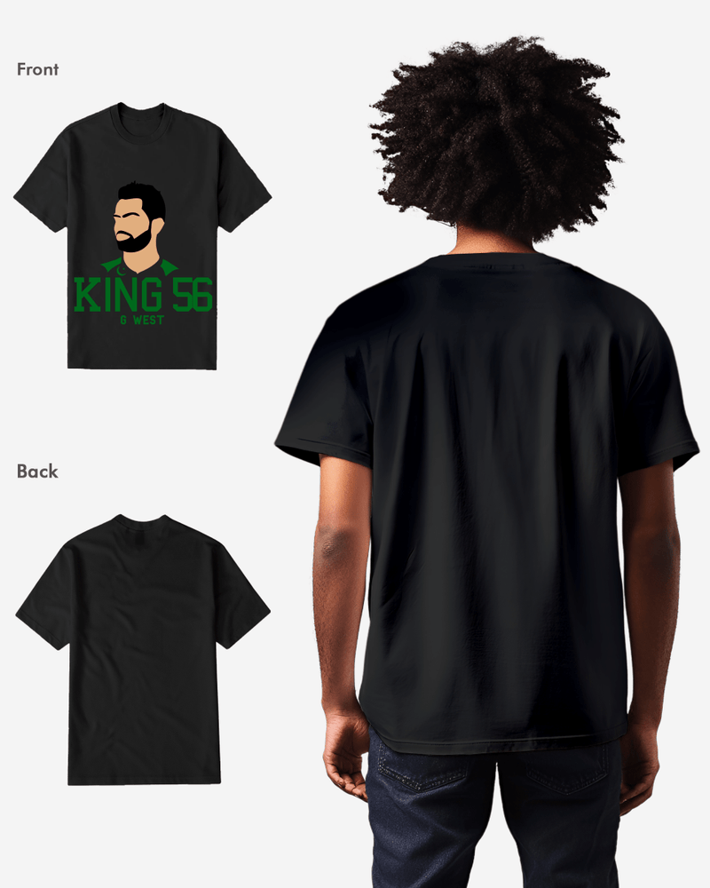 G West Cricket King 56 Black T-Shirt