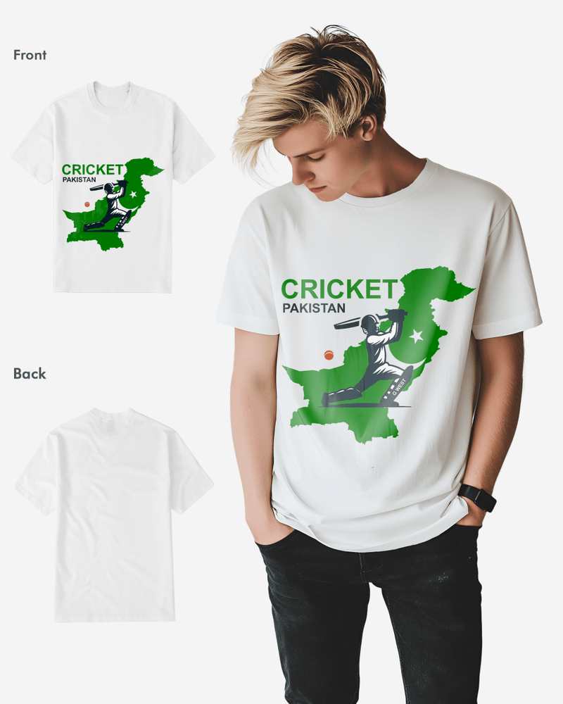G West Cricket Pakistan T-Shirt : Gwdtfl2407 - 2 Colors