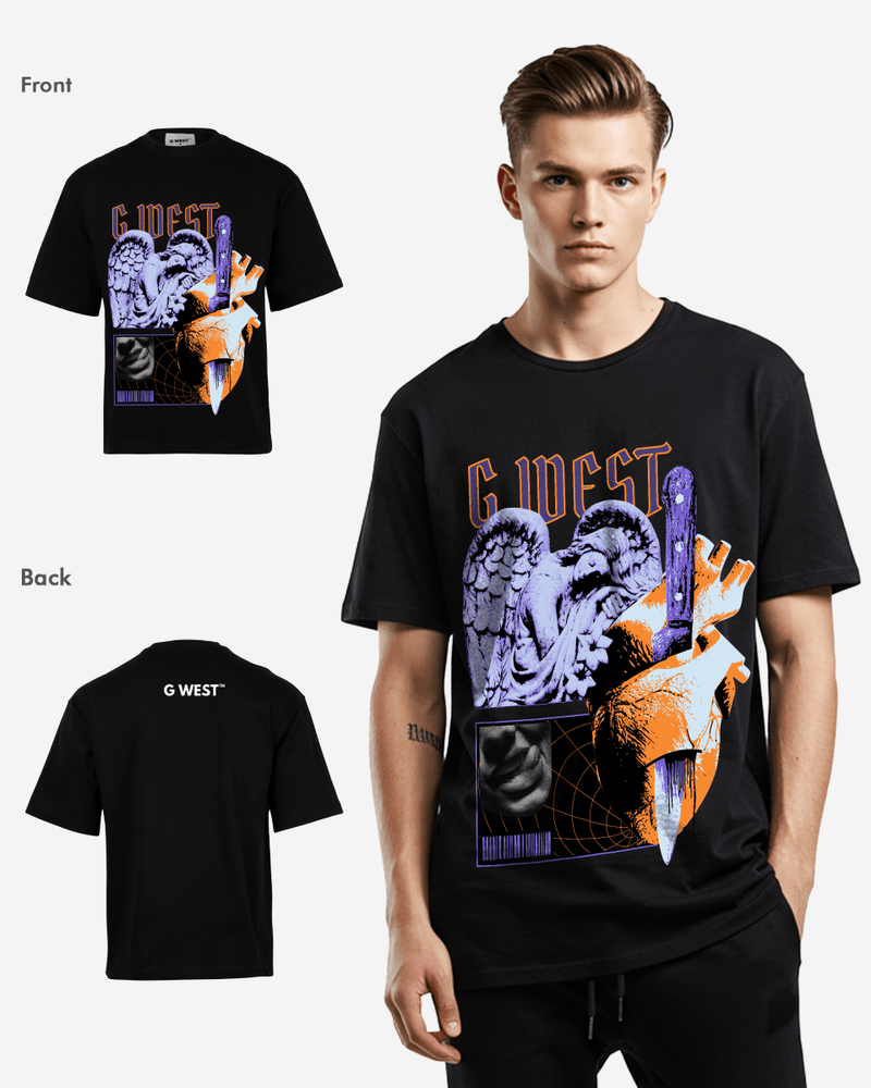 G WEST Cut to the core oversized tee GWROJMT36