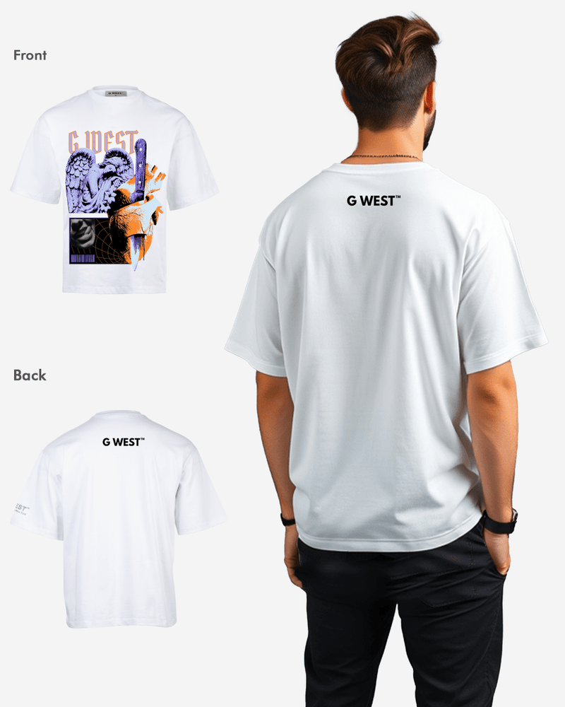 G WEST Cut to the core oversized tee GWROJMT36