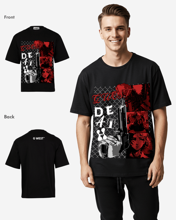 G WEST DEATH OVERSIZED TEE GWROJMT49