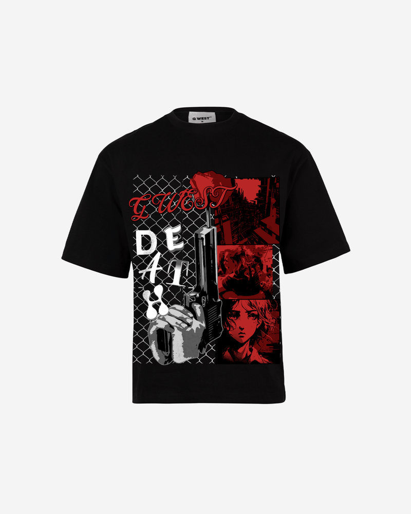 G WEST DEATH OVERSIZED TEE GWROJMT49