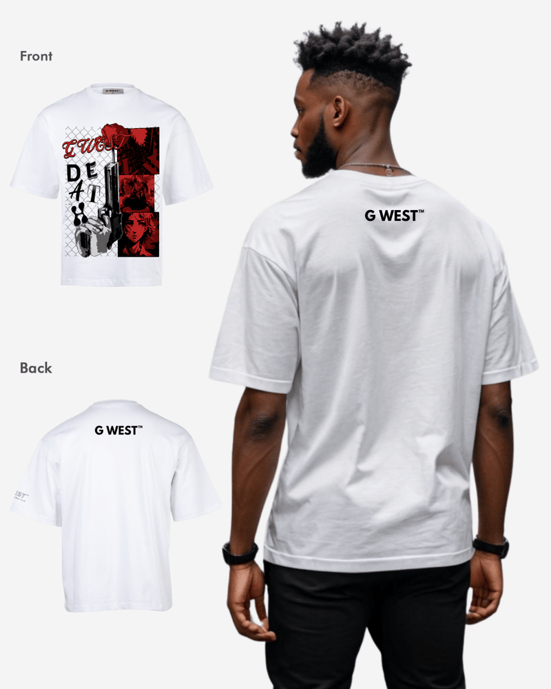 G WEST DEATH OVERSIZED TEE GWROJMT49