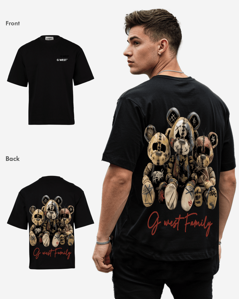 G West Family Black Oversized  Tee