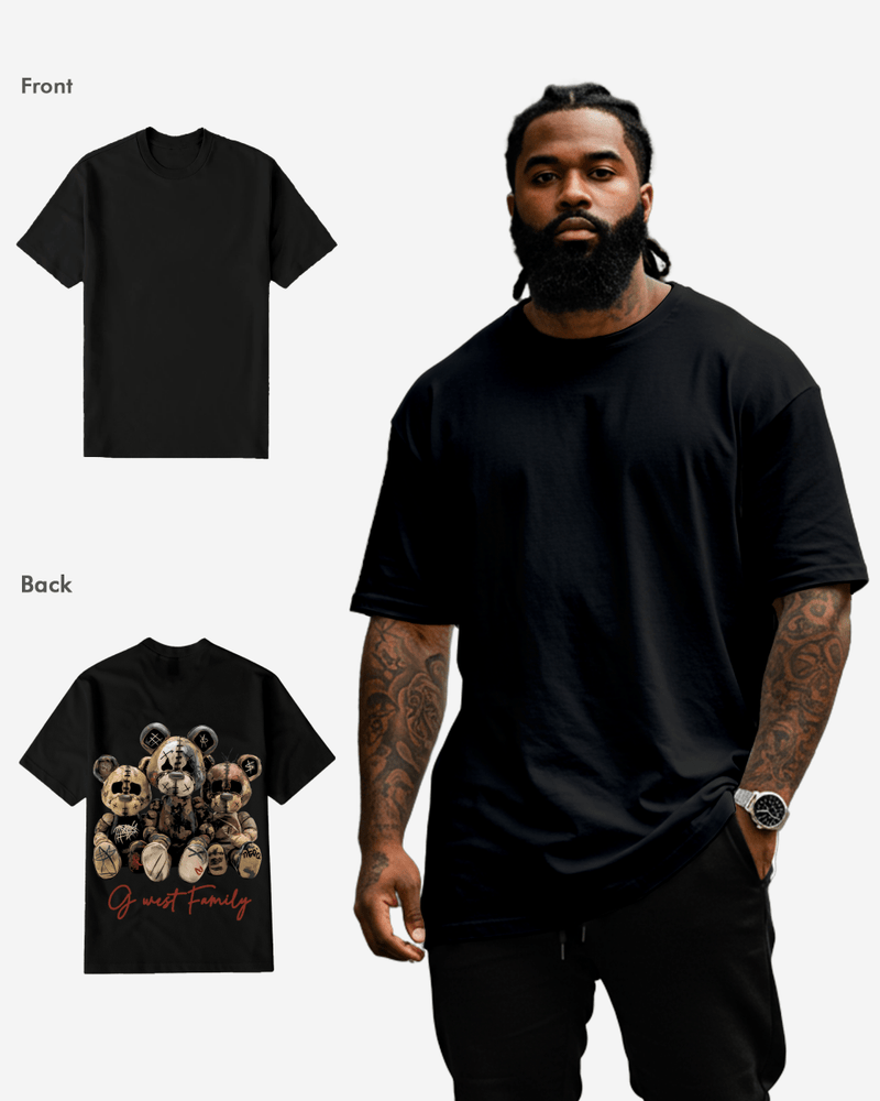 G West Family Black Tee Big and Tall