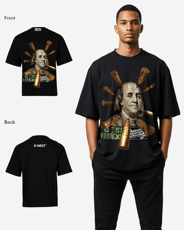 G WEST FEELING OVERSIZED TEE GWROJMT54