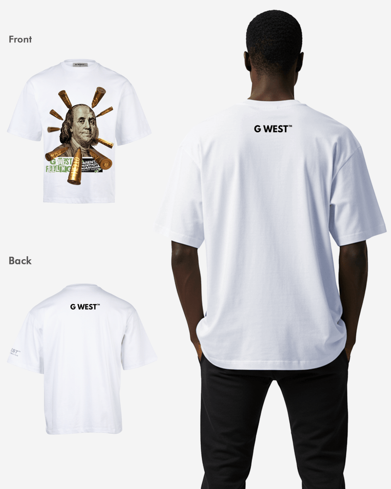 G WEST FEELING OVERSIZED TEE GWROJMT54