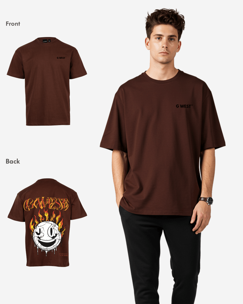 G West Fire Smile Life Style Oversized Tee Mens