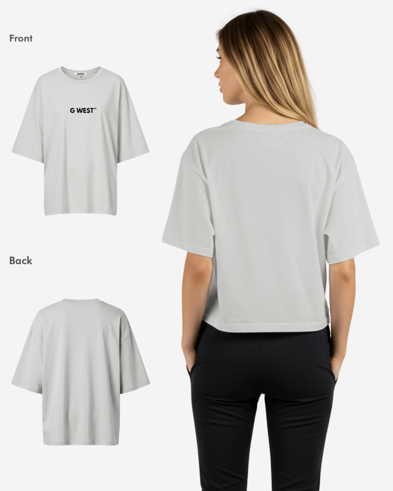 G West Heavyweight Logo Wear Oversized T-Shirt - WOMEN