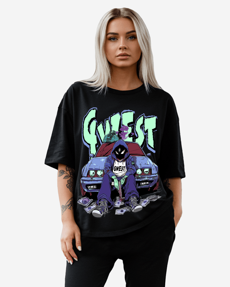 G WEST HEIST Oversized TEE - WOMEN