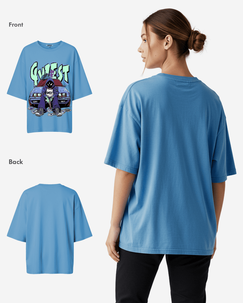 G WEST HEIST Oversized TEE - WOMEN