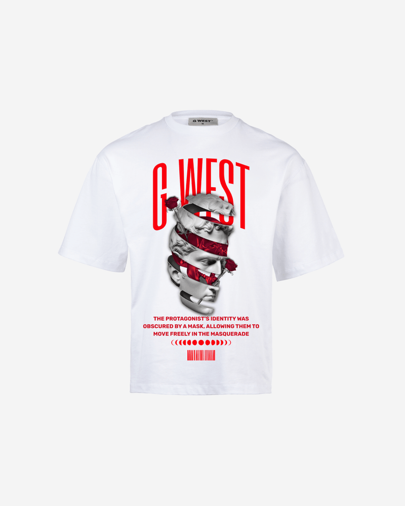G WEST identity concealed OVERSIZED TEE  GWROJMT47
