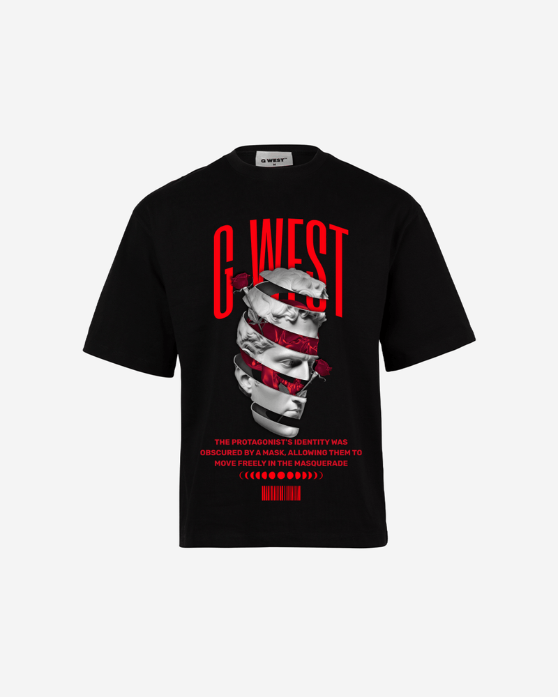G WEST identity concealed OVERSIZED TEE  GWROJMT47