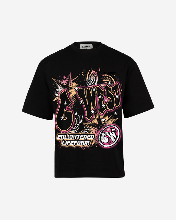 G West Illuminated Soul Double Hit Premium Oversized Tee Front And Back Print