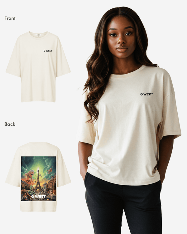 G West In Paris Oversized T-Shirt - WOMEN
