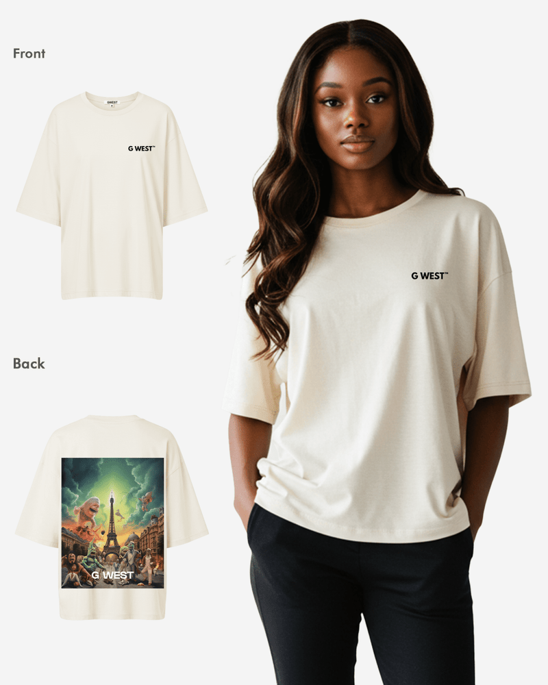 G West In Paris Oversized T-Shirt - WOMEN