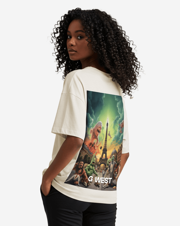 G West In Paris Oversized T-Shirt - WOMEN