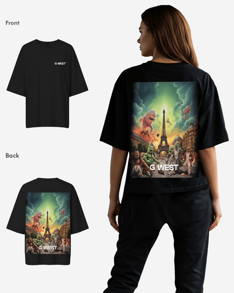 G West In Paris Oversized T-Shirt - WOMEN