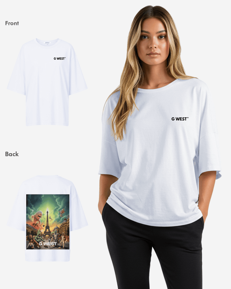 G West In Paris Oversized T-Shirt - WOMEN