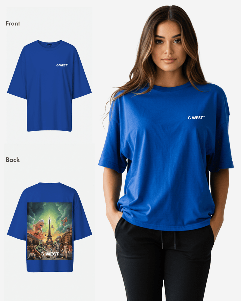 G West In Paris Oversized T-Shirt - WOMEN
