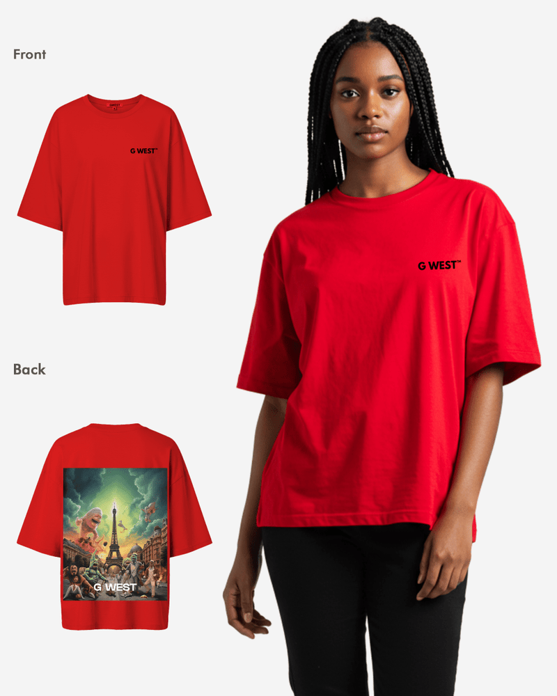 G West In Paris Oversized T-Shirt - WOMEN