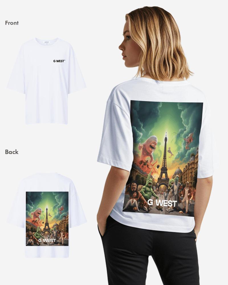 G West In Paris Oversized T-Shirt - WOMEN
