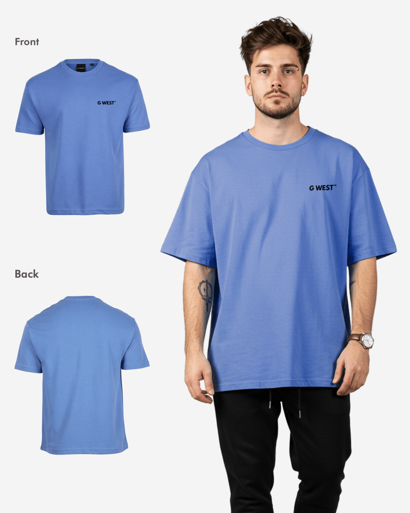 G WEST MENS LOGO KEEP DRY OVERSIZED TEE